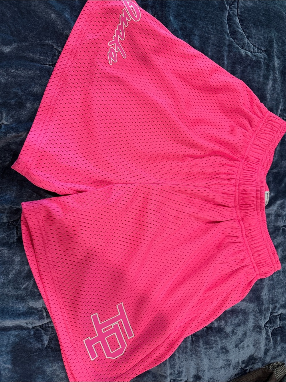 Inaka Power Hot Pink Mesh Athletic Shorts